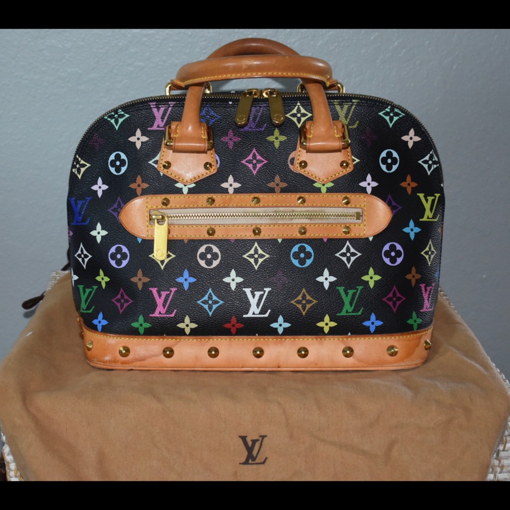 Louis Vuitton multi colored Alma handbag